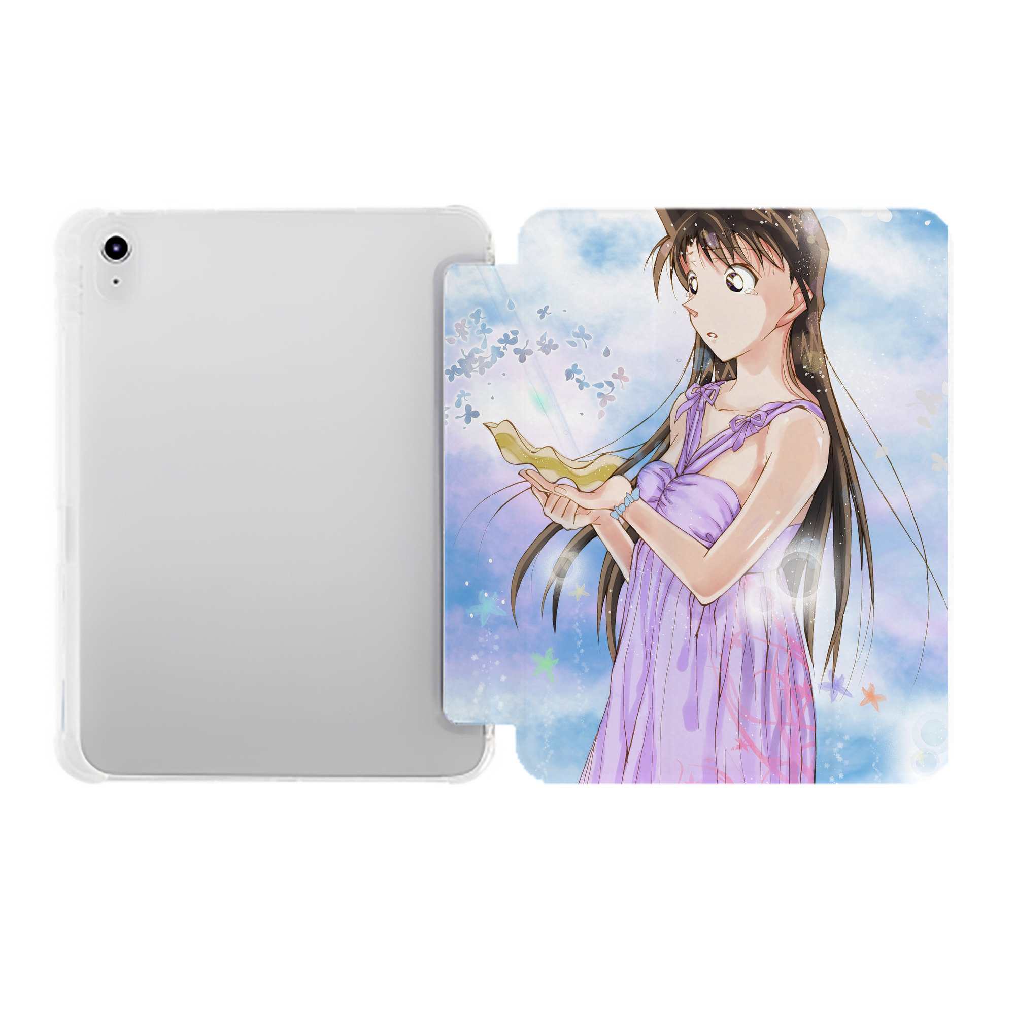 （画像用） 名探偵コナン Detective Conan IPad ケース ペン収納付き 三つ折りスタンド PUレザー×シリコン 対応機種9.5/10.5/10.9インチ
